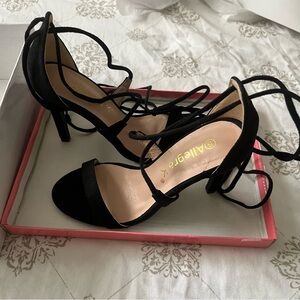 Allegra K black stiletto heels